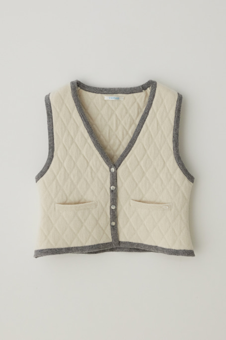 T/T Quilting knit vest