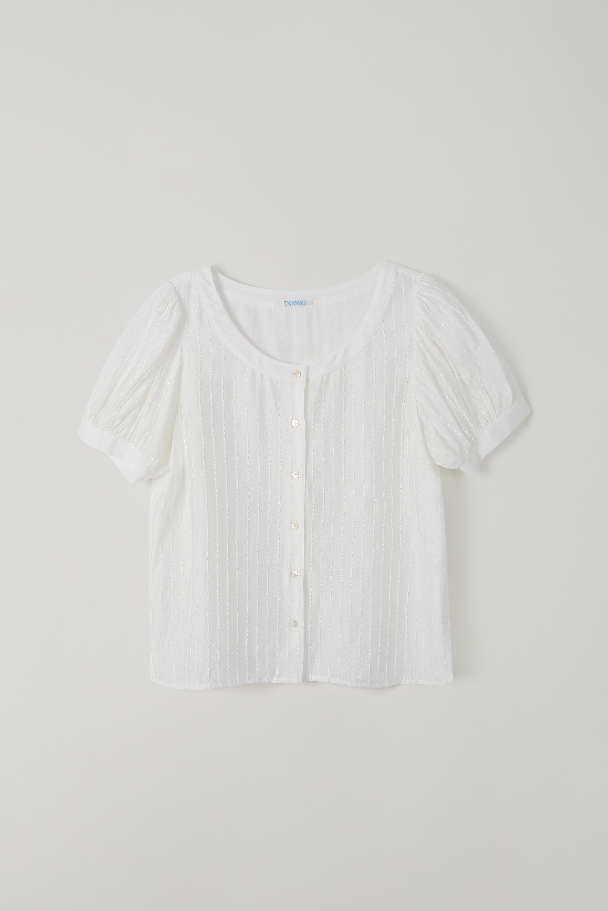 (1st re-stock) T/T Lace chiffon blouse (white)