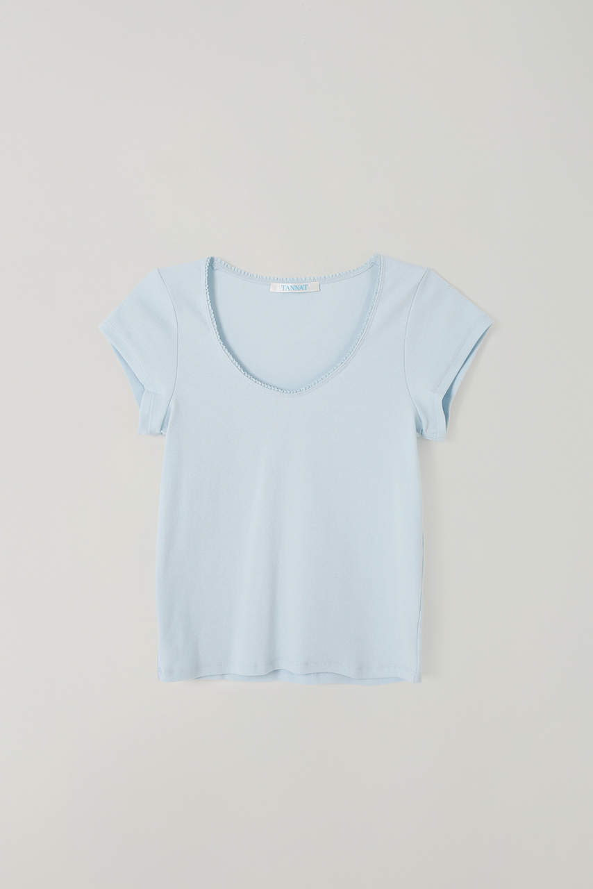 (1st re-stock) T/T Mini frill t-shirt (skyblue)