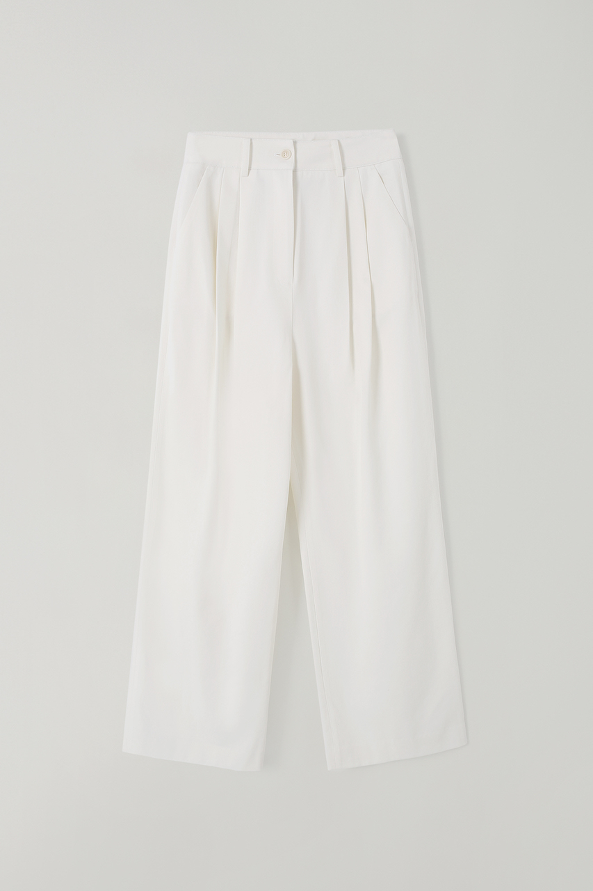 T/T Cotton wide pants (ivory)