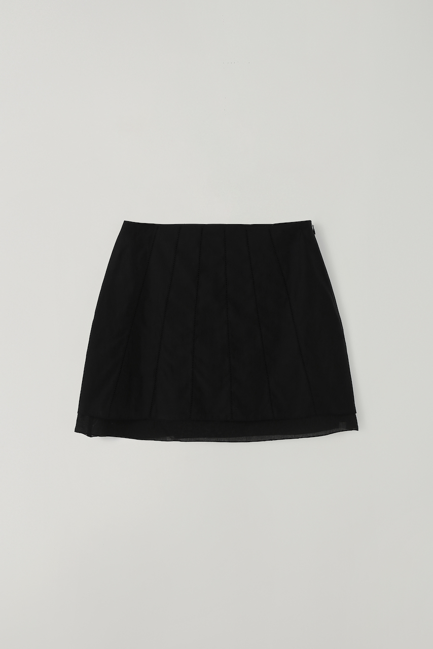 (1st re-stock) T/T Pin mini skirt (black)